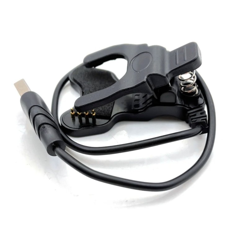 Адаптер USB кабель для смарт-годинника, 4 контакти, 8 мм, 30 см, чорний