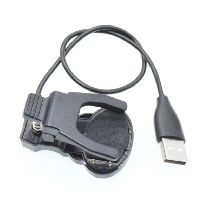 Адаптер USB кабель для смарт-часов на 2 контакты 9 мм. 30 см. / Черный