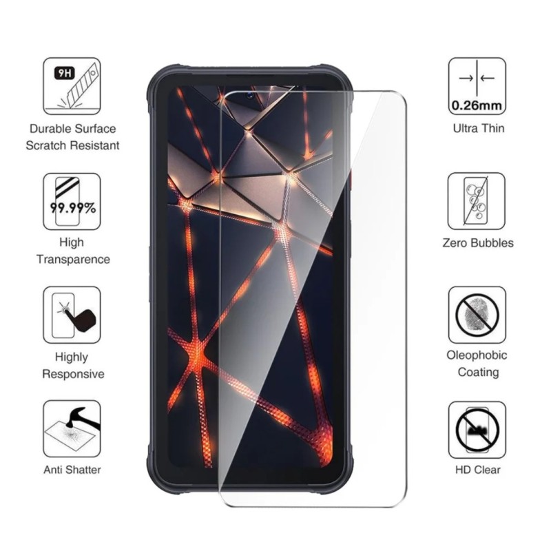 Загартоване захисне скло на смартфон Cubot KingKong 8 / Прозоре