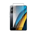 Загартоване захисне скло на смартфон Poco X6 Pro / Чорна рамка