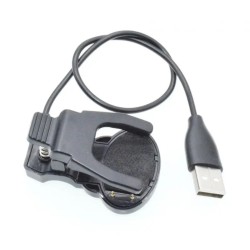 Адаптер USB кабель для смарт-часов на 2 контакты 8 мм. 30 см. / Черный