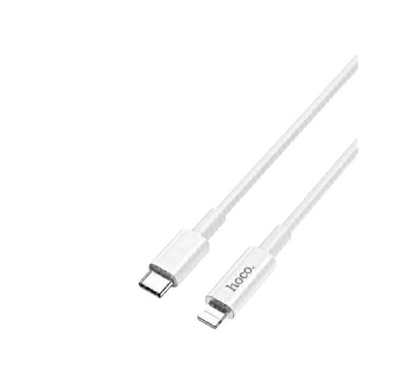 Кабель Hoco. Type-C - Lightning для смартфонів 1 метр \ Білий