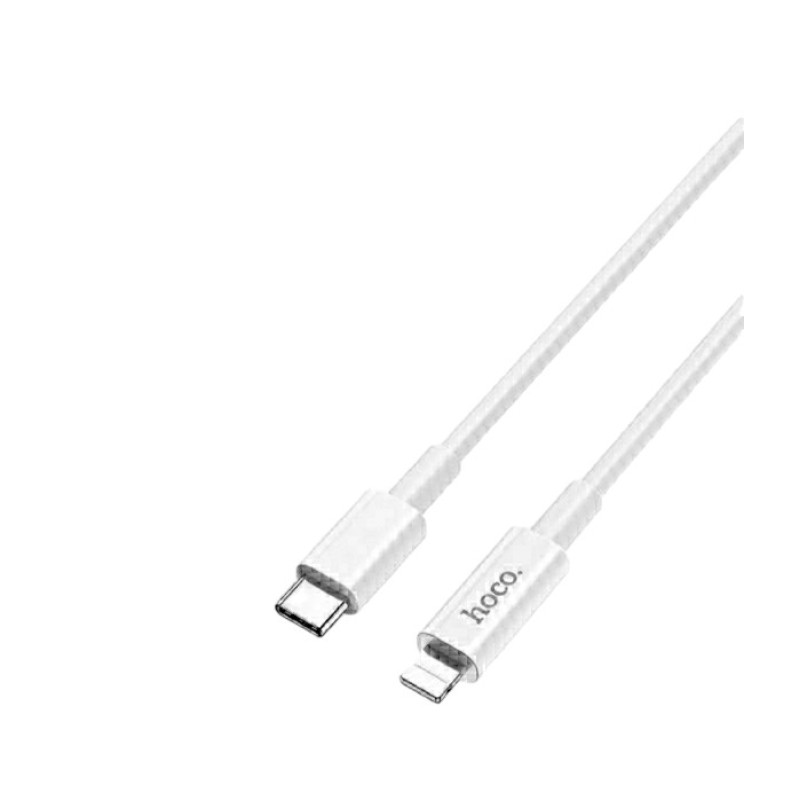 Кабель Hoco. Type-C - Lightning для смартфонов 1 метр \ Белый