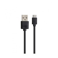 Кабель USB-microUSB 30см \ чорний