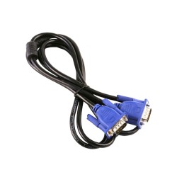 Кабель VGA-VGA / 1,5M (2897) з феритами / Чорний
