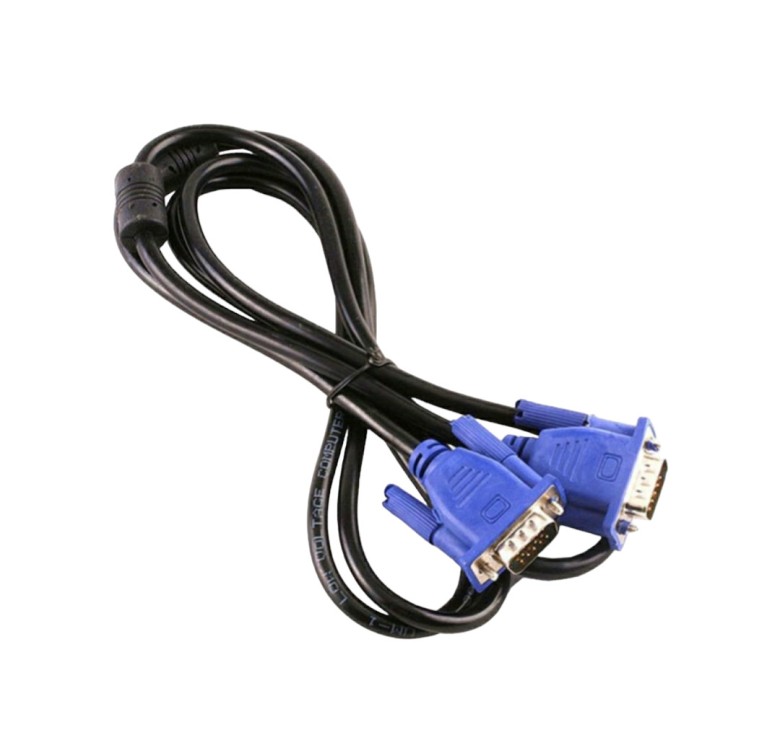 Кабель VGA-VGA / 1,5M (2897) з феритами / Чорний