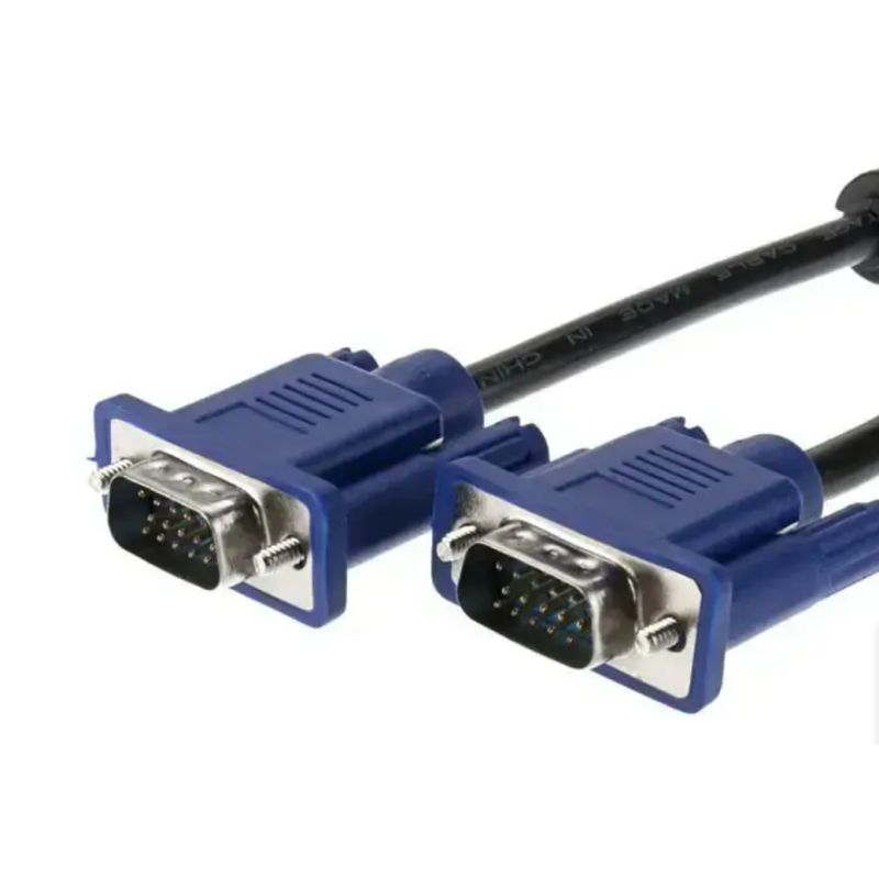 Кабель VGA-VGA / 1,5M (2897) з ферритами / Черный