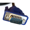 Кабель VGA-VGA / 1,5M (2897) з феритами / Чорний