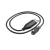 Магнітний фірмовий USB кабель для зарядки смарт-годинників Hoco Y7 Pro / 60 см. / Чорний