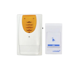 Бездротовий дверний дзвінок Luckarm на батарейках \ Білий