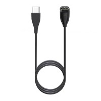 Зарядний кабель Type-C для годинника Garmin ( Кутовий) \ 100 см \ Чорний