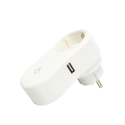 Розумна розетка з Wi-fi керуванням Socket J2 / розетка з USB / Білий