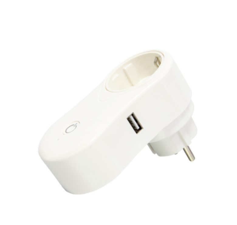 Розумна розетка з Wi-Fi управлінням Socket J2 / розетка з USB / Білий