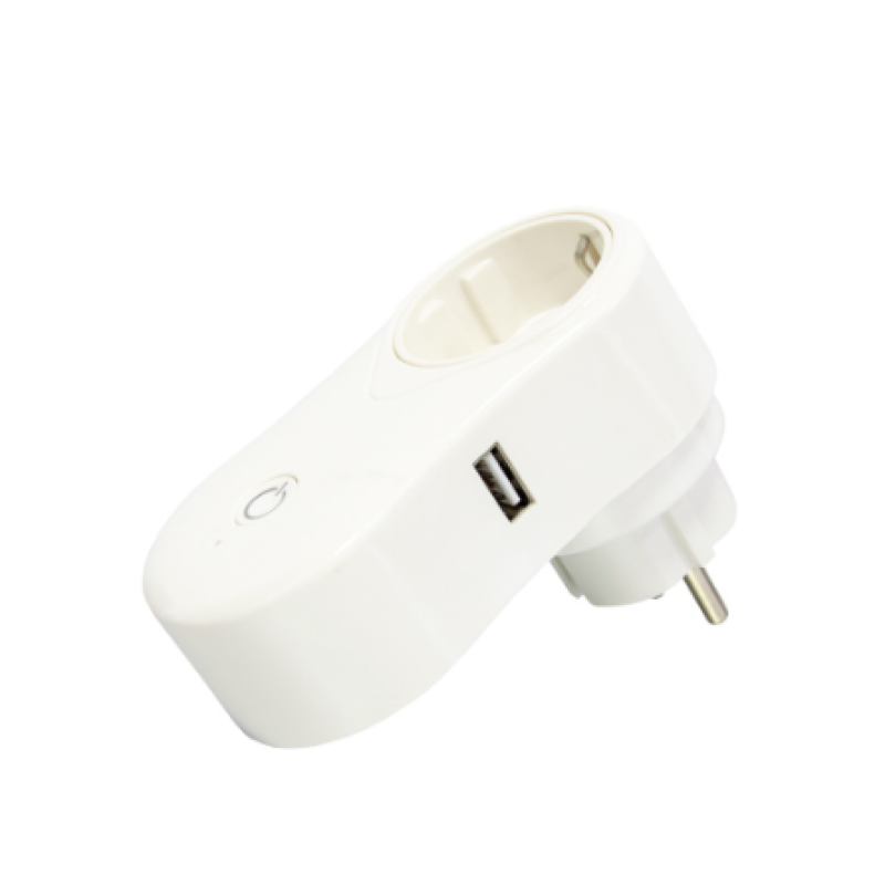 Розумна розетка з Wi-fi керуванням Socket J2 / розетка з USB / Білий