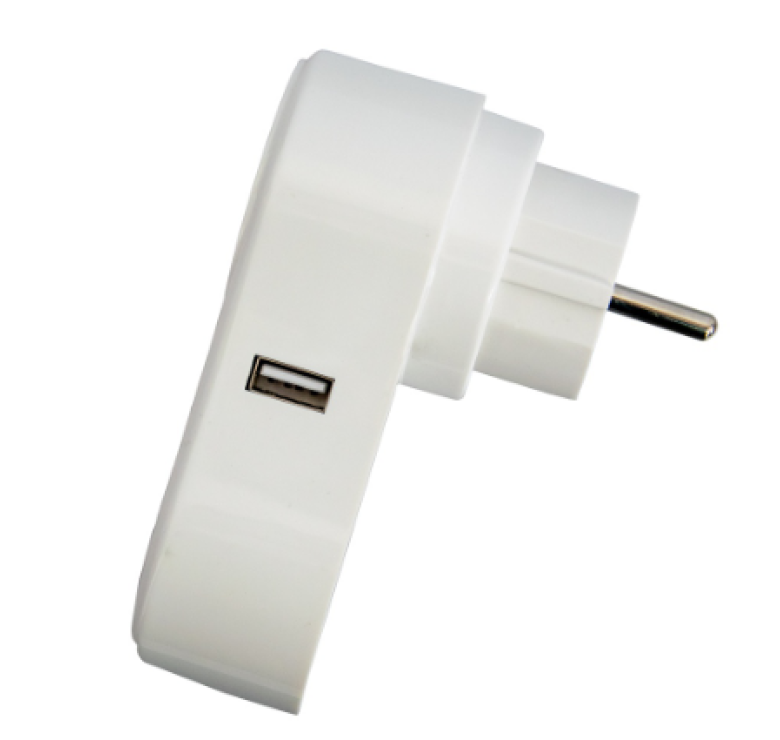 Розумна розетка з Wi-Fi управлінням Socket J2 / розетка з USB / Білий