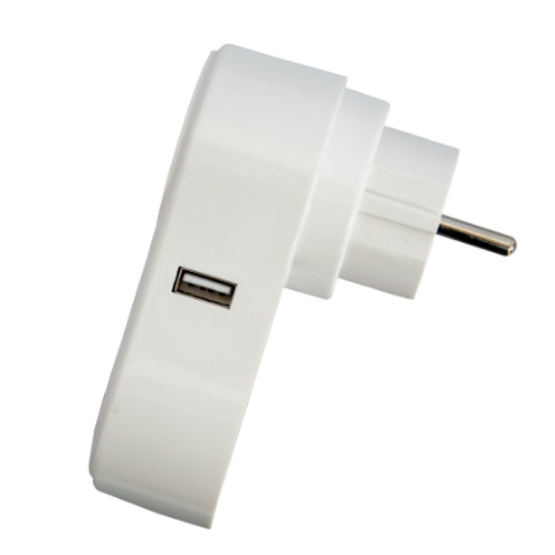 Розумна розетка з Wi-fi керуванням Socket J2 / розетка з USB / Білий