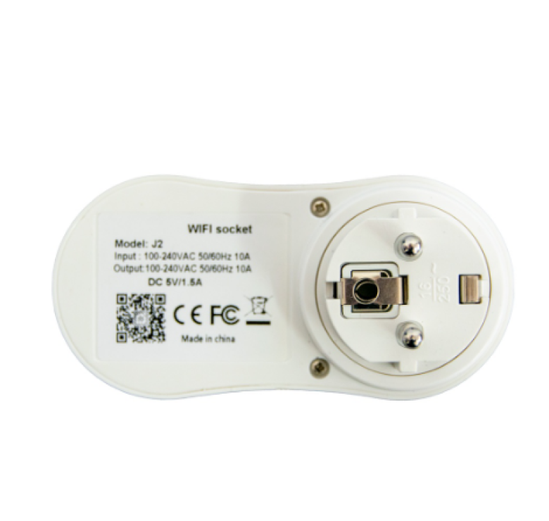Розумна розетка з Wi-Fi управлінням Socket J2 / розетка з USB / Білий