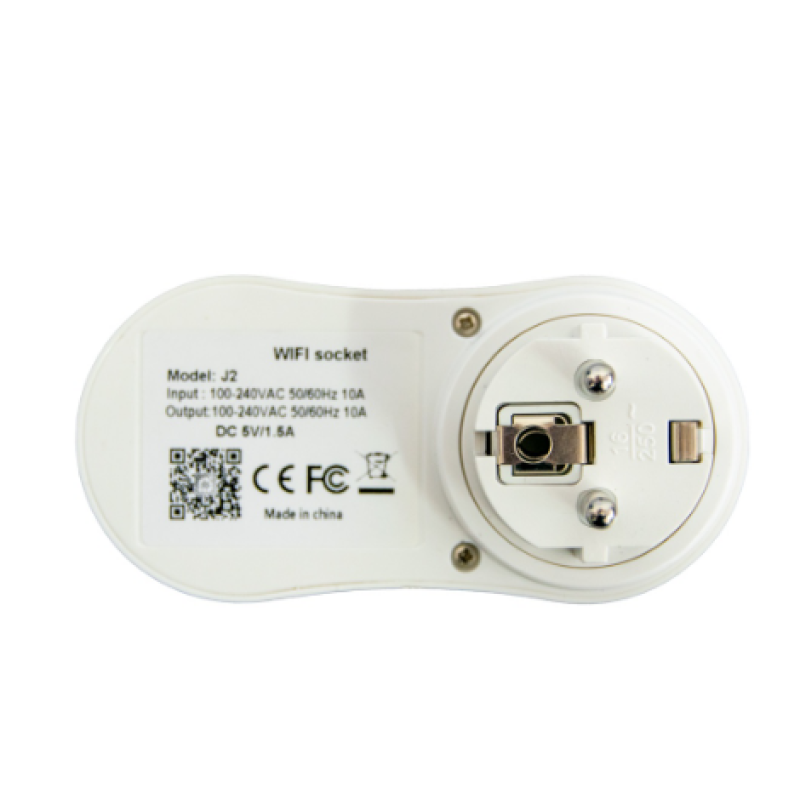 Розумна розетка з Wi-fi керуванням Socket J2 / розетка з USB / Білий