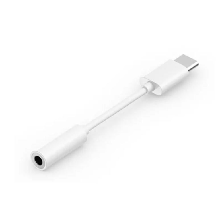 Перехідник з Type-C на аудіо 3.5 mm для Iphone16, 16 Pro, 16 Pro Max, 16 Plus / Білий