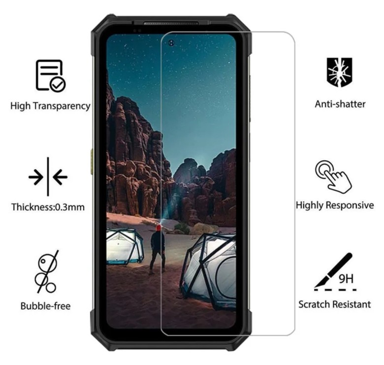 Загартоване захисне скло на Ulefone Armor 24 - Прозоре