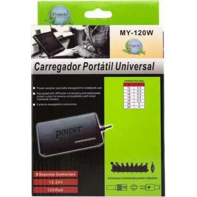 Універсальний блок живлення JY-120W з регулюванням 12-24V (8 насадок)