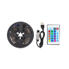 Світлодіодна USB стрічка MHZ 5050 RGB LED з пультом 7572 / 2 м