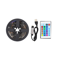 Світлодіодна USB стрічка MHZ 5050 RGB LED з пультом 7572 / 2 м