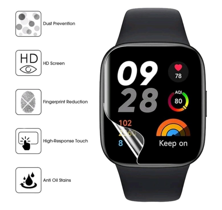 Захисна гідрогелева плівка для годинника Redmi Watch 4 / Прозора