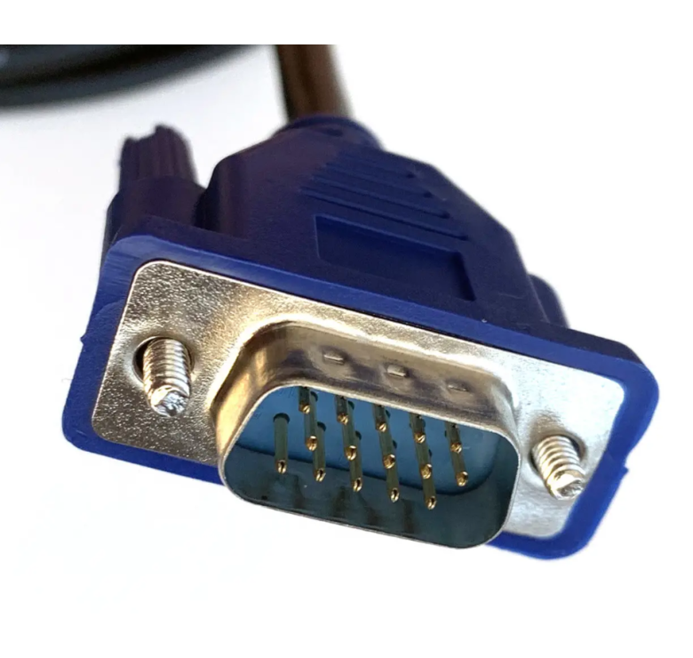 Кабель для монітора VGA-VGA / 10 метрів з феритами / Чорний