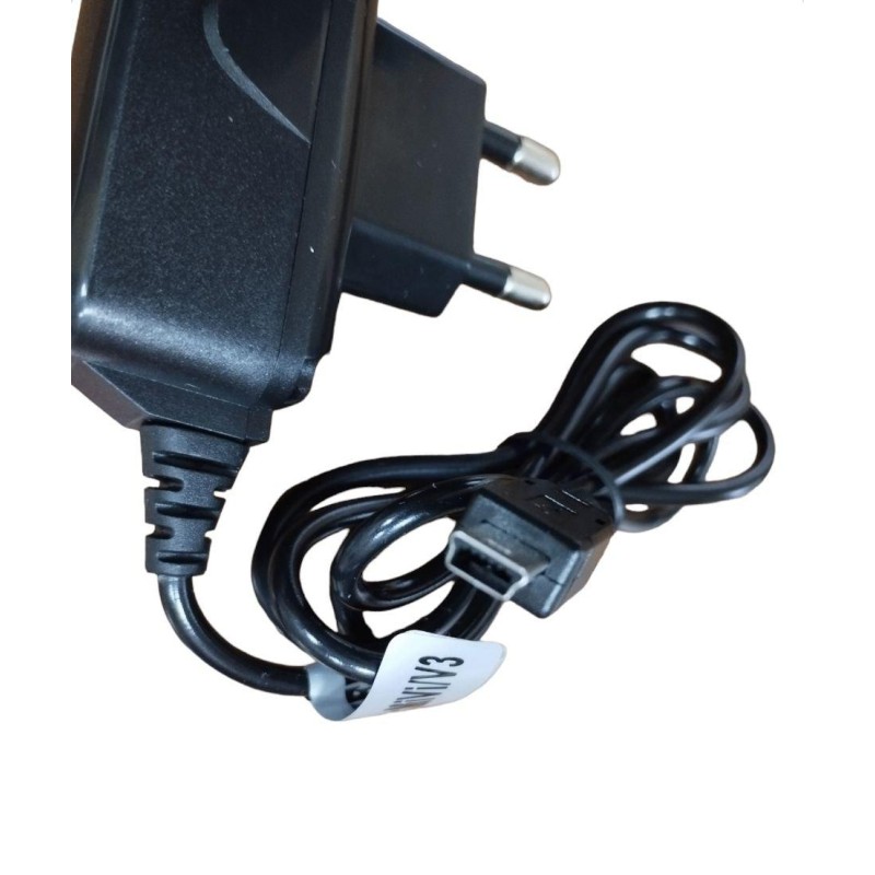 Сетевое зарядное устройство Mini USB 800 mA \ 1м \ Черный