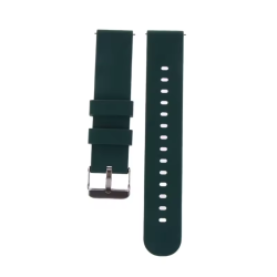 Ремешок силиконовый для умных часов / 18 мм. / Темно-зеленый