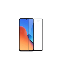 Загартоване захисне скло на Redmi 12 / Чорна рамка