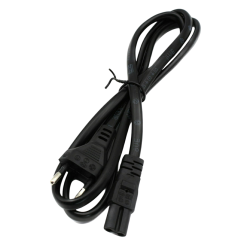 Кабель (шнур) живлення 220V "Вісімка" (IEC C7) 1.2м, Чорний