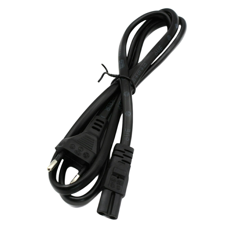 Кабель (шнур) живлення 220V "Вісімка" (IEC C7) 1.2м, Чорний