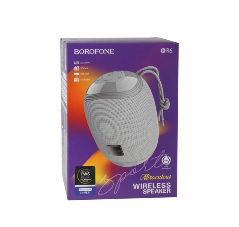Портативна колонка Borofone BR6 / Сіра