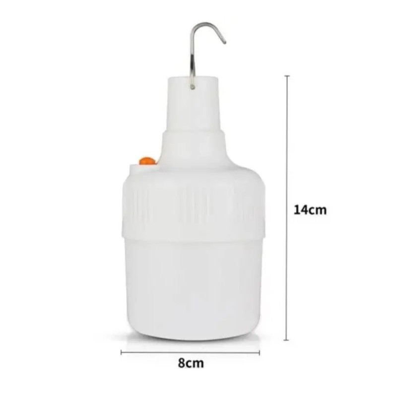 Лампа з гачком для кемпінгу, акумуляторна \ BK1820 \ Біла