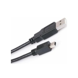 Кабель для плеєрів, колонок, відеореєстраторів з фільтром / Mini - USB / 1.5 метра / Чорний