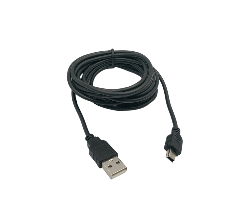 Кабель Mini - USB для плеєрів, колонок, відеореєстраторів / 3 метри / Чорний