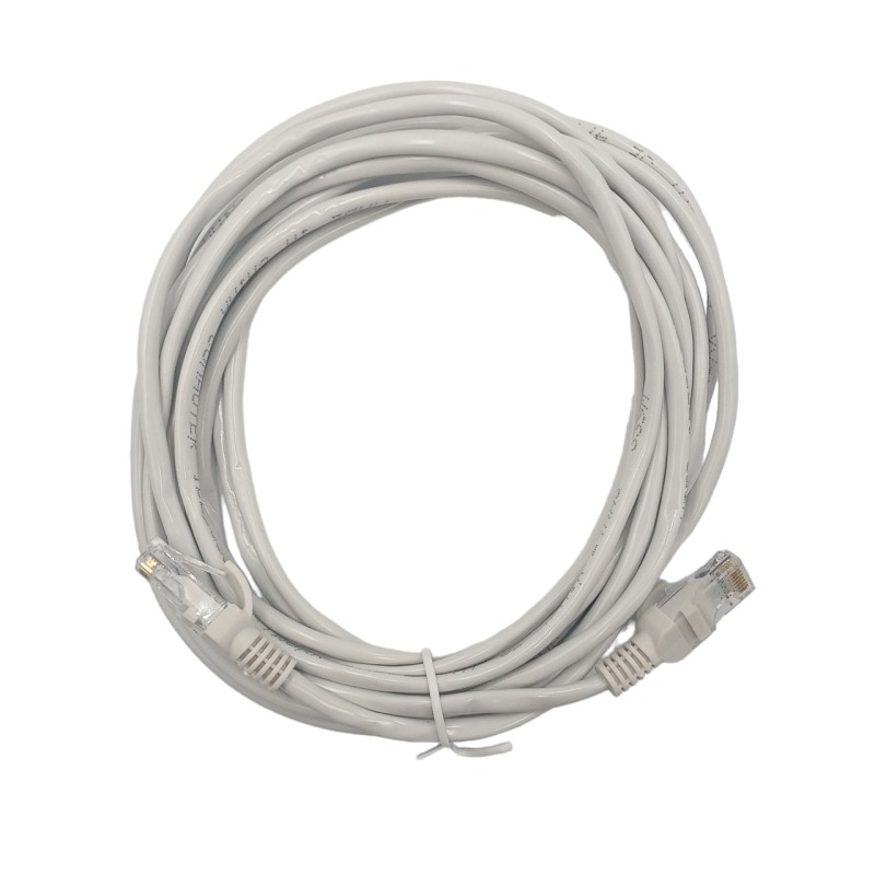 Кабель патч-корд LAN RJ45 для интернета (10 метров) Серый