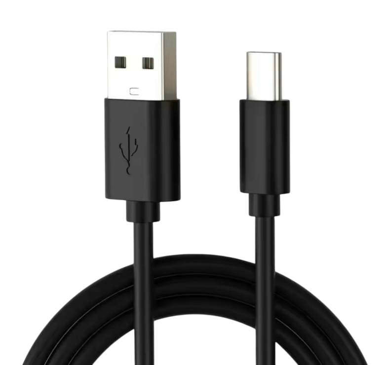 Кабель для захищених смартфонів USB - Type-C 9 mm.\ 1 метр \ Чорний