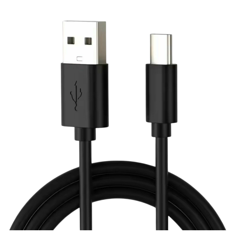 Кабель для захищених смартфонів USB - Type-C 9 mm.\ 1 метр \ Чорний