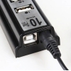 USB хаб Hi-Speed / USB 2.0 / 10 портів USB / З перемикачами / 19 см. / Чорний