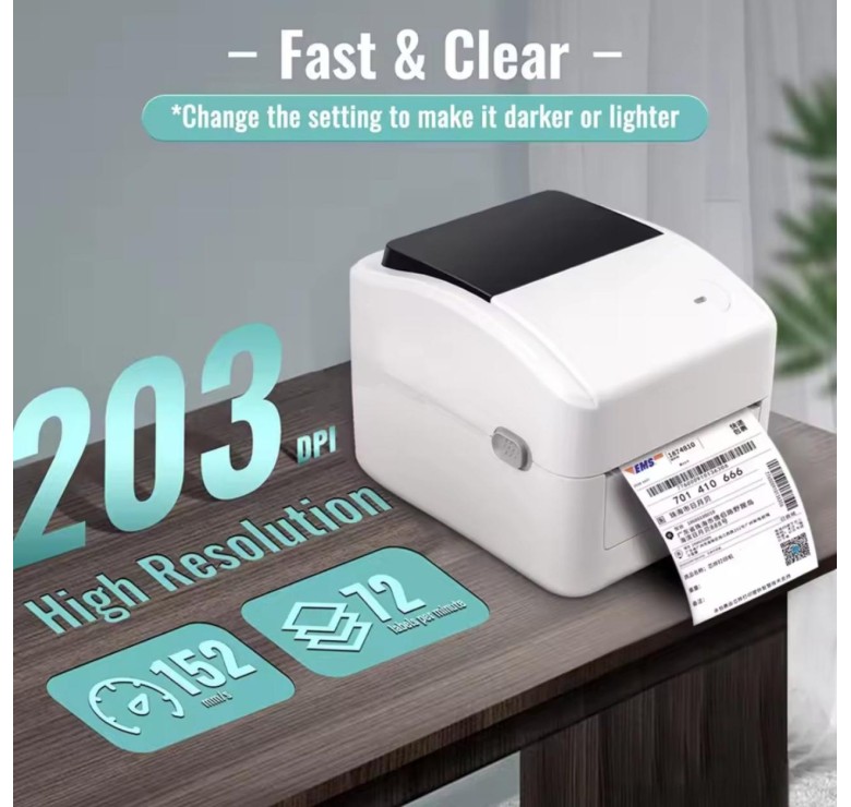 Термопринтер Xprinter XP-420B з WI-FI, USB для друку етикеток посилок