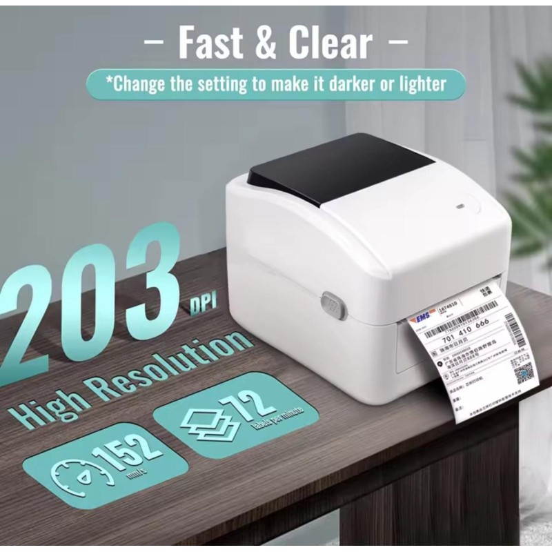 Термопринтер Xprinter XP-420B с WI-FI, USB для печати этикеток посылок