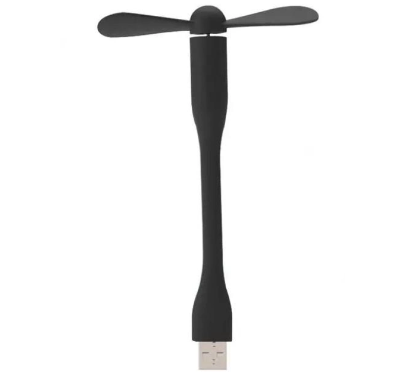 Міні вентилятор для комп'ютера USB / Чорний