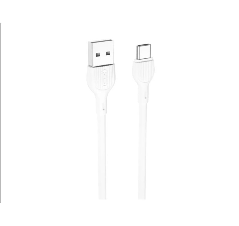 Кабель Type-c - USB XO-NB200 для смартфонів Xiaomi Redmi Note 8 \ Xiaomi Redmi Note 8 Pro \ 1 метра \ Білий