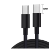 Кабель для захищених смартфонів (PD 30W) Type-C - Type-C 10mm. 1метр \ Чорний