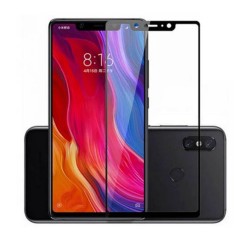 Закаленное защитное стекло на Xiaomi Mi 8 SE \ Черная рамка