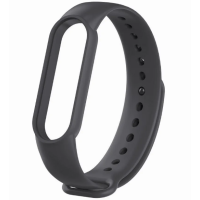 Ремінець на розумний браслет Xiaomi Mi Band 5/6 / Темно сірий