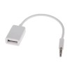 Переходник в машину AUX USB / Белый